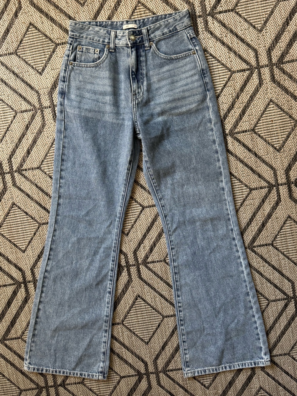 Libé Wide Leg High Rise Light Wash Soft Premium Denim Size 25 - Picture 2 of 4